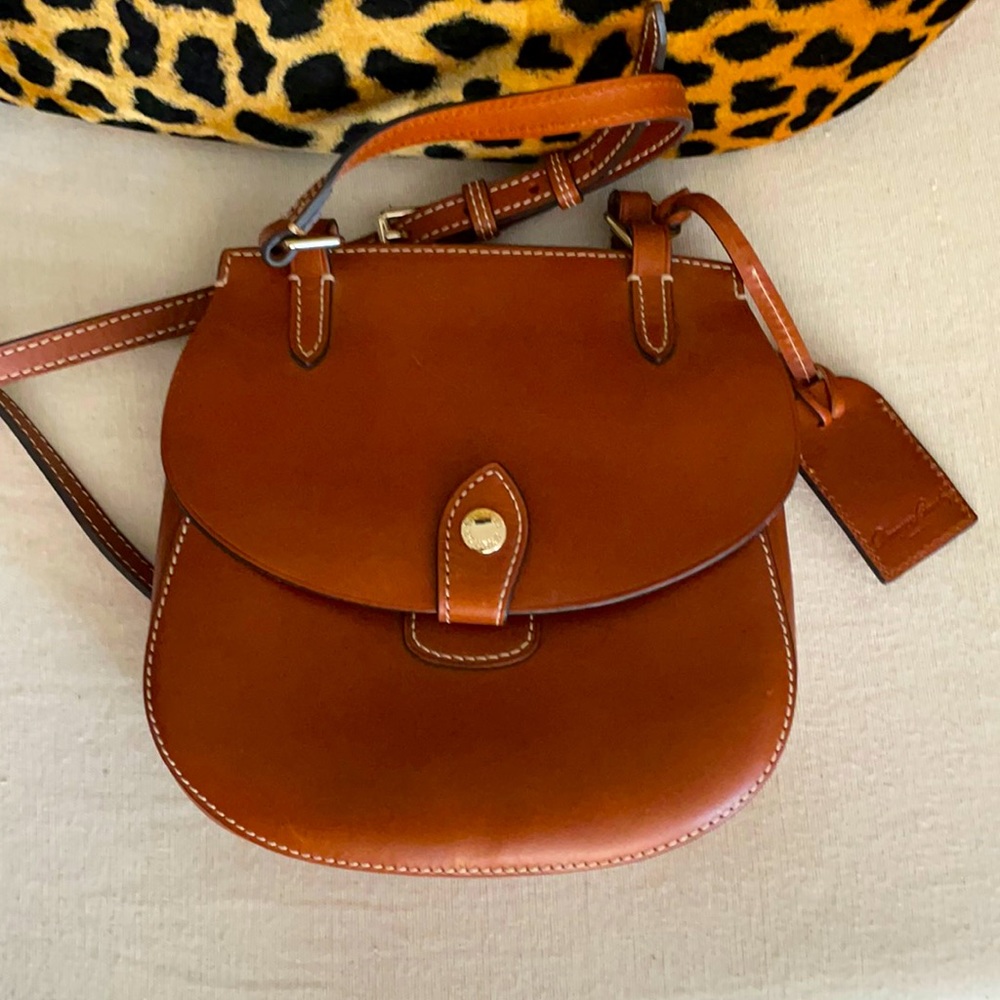 Dooney & Bourke Leather Saddlebag Crossbody